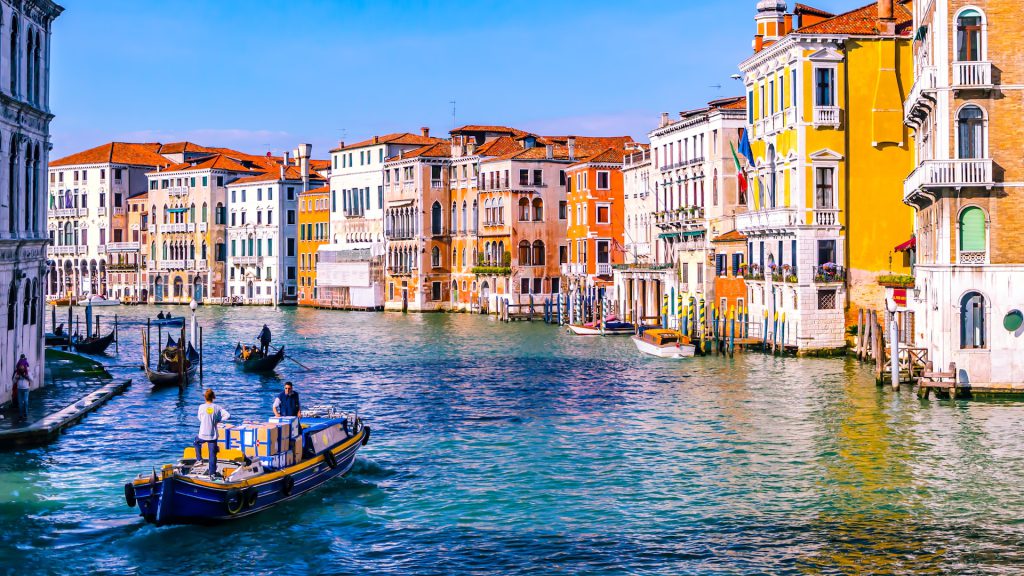 kanały w Wenecji w Europie